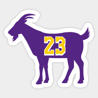 Los Angeles GOAT - number 23 - Purple Sticker